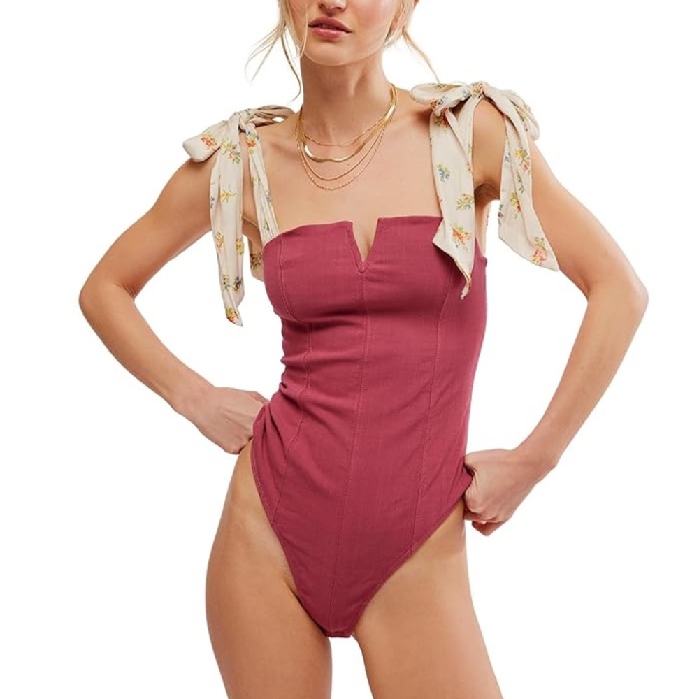 Free People Intimately Printed Lola Bodysuit
